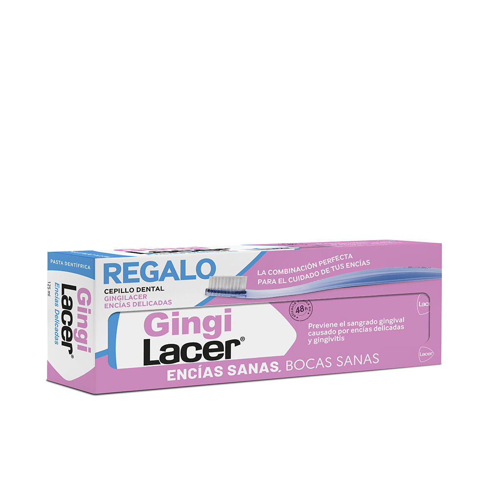GINGILACER TOOTHPASTE + TOOTHBRUSH 2 PACK