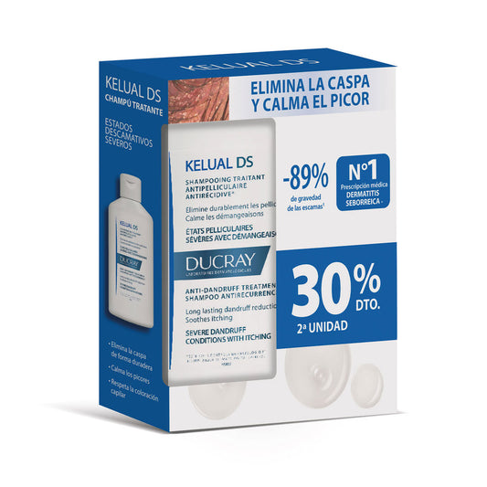 Ducray KELUAL DS anti-dandruff treatment shampoo duo 2 x 100 ml