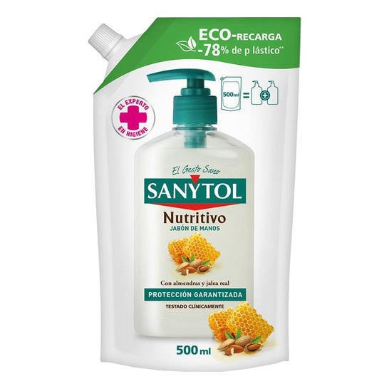 SANYTOL SANYTOL Nachfüllpack antibakterielles Nährendes Flüssigseife Eco 500 ml Kosmetik