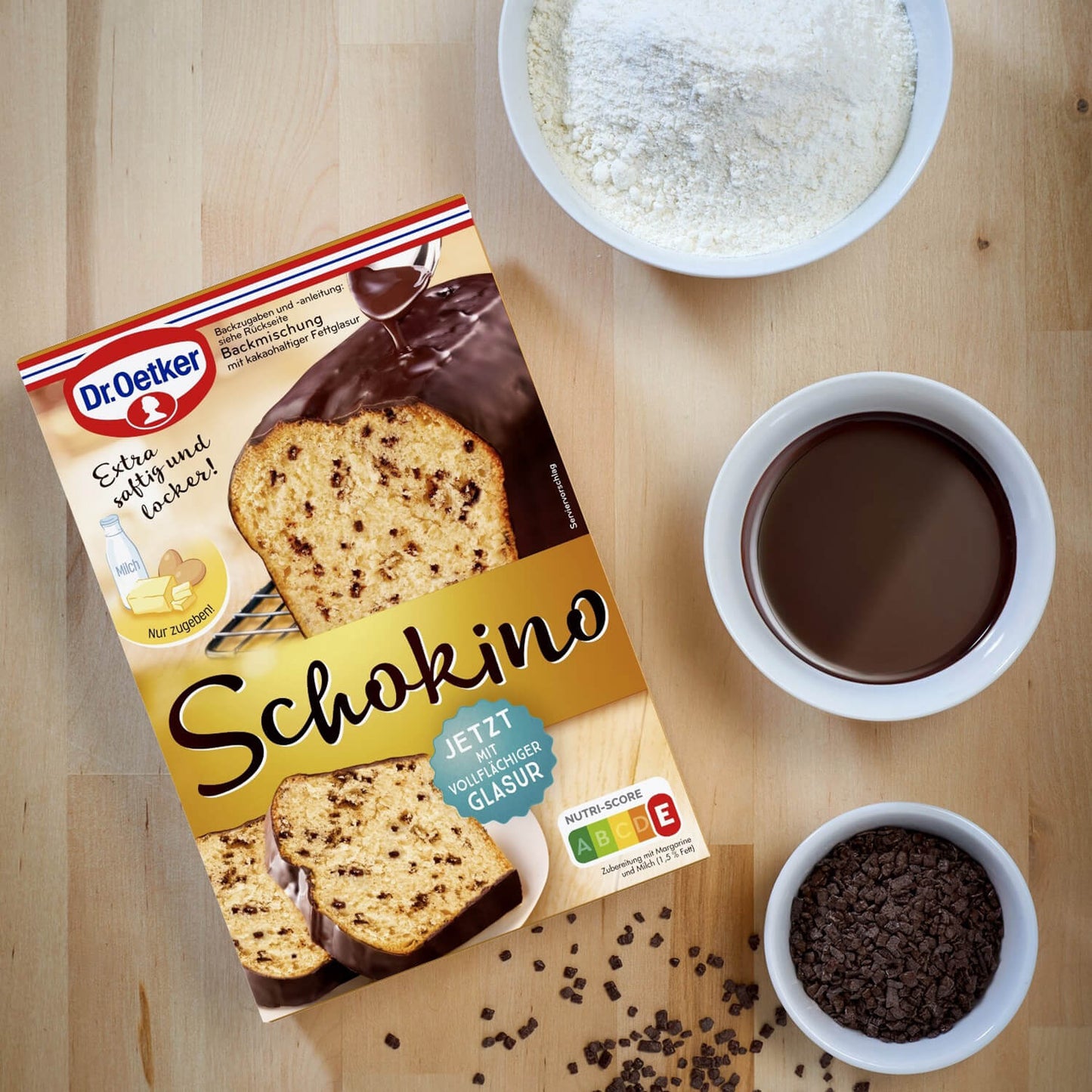 Dr Oetker Schokino Kuchen Backmischung 495g