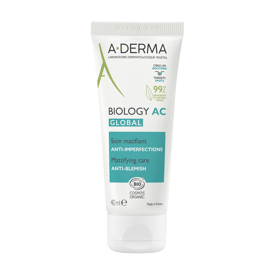 A-Derma A-Derma, Biology AC, Gegen Unreinheiten, Tag, Lokale Behandlungscreme, Akne, Gesicht, 40 ml Regular