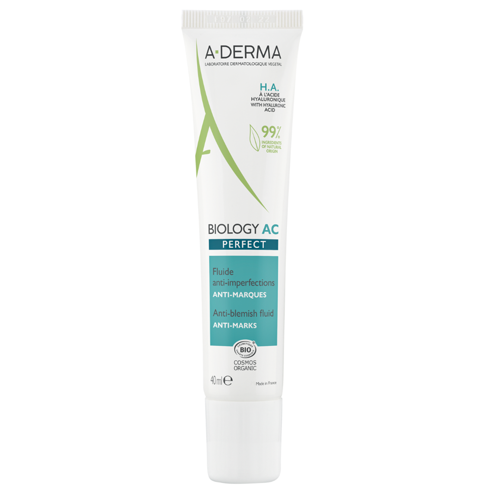 A-Derma A-Derma, Biology AC Perfect, Gegen Unreinheiten, Flüssigkeit, Für das Gesicht, 40 ml Regular