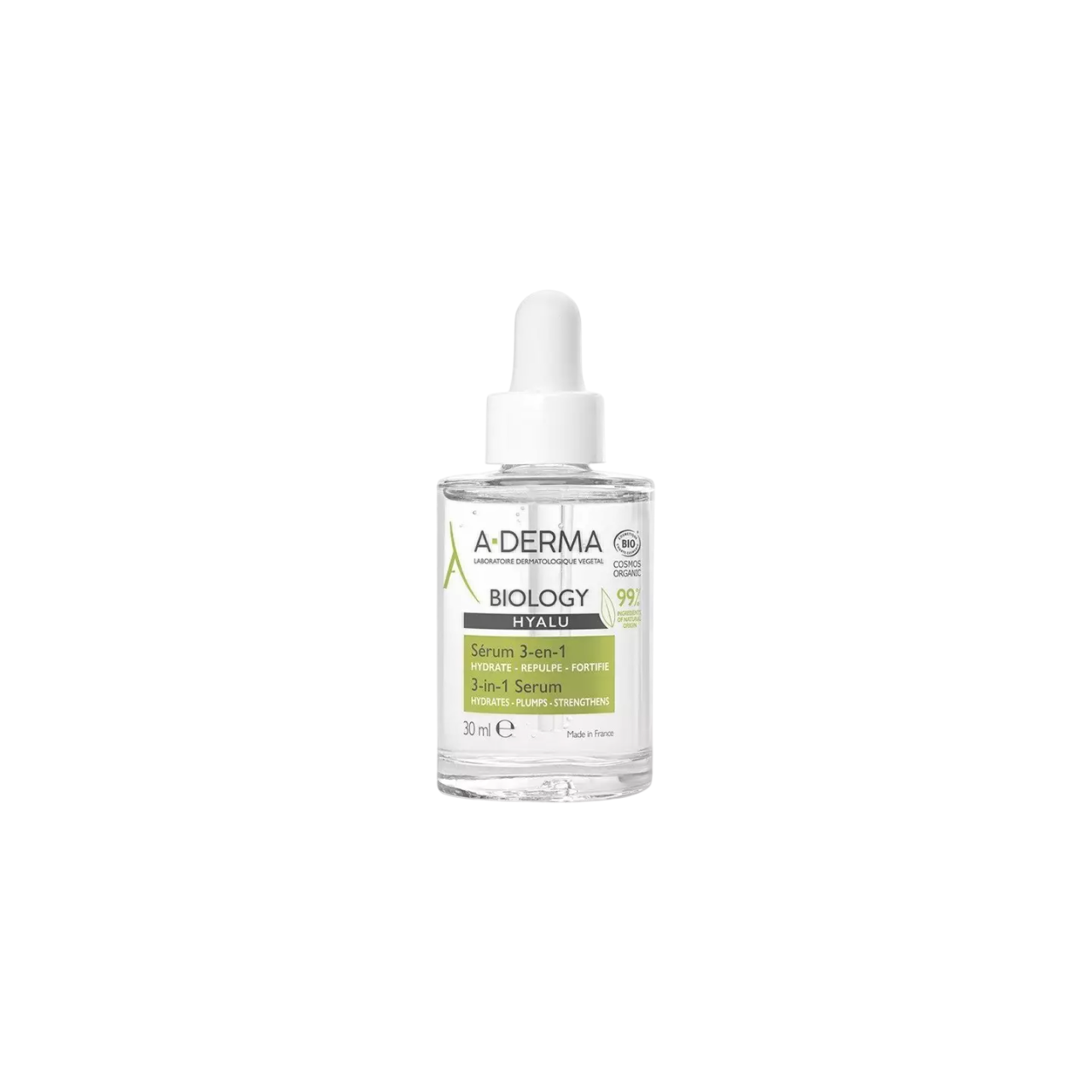 A-Derma A-Derma, Biology Hyalu, Hydratisiert, Morgen, Serum, Für das Gesicht, 30 ml Regular