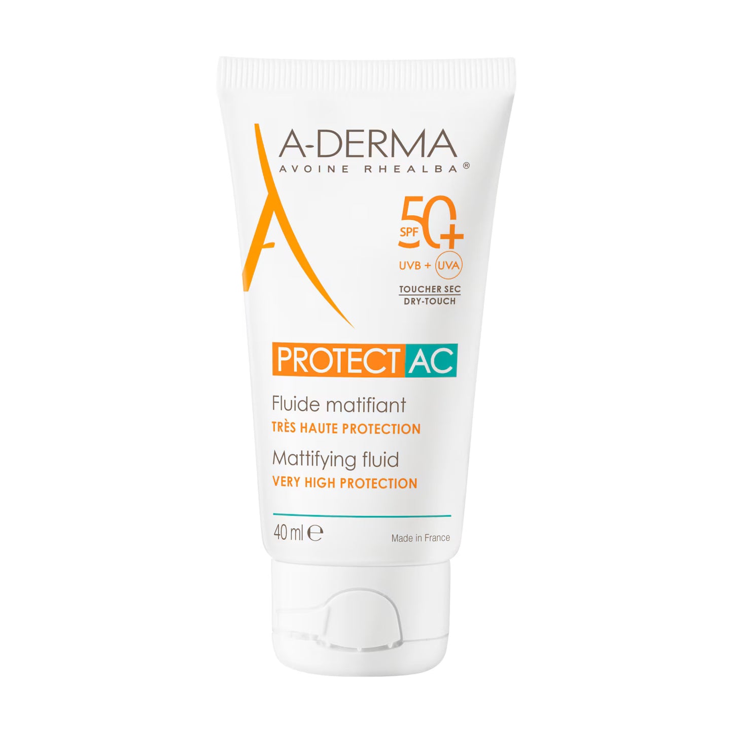A-Derma A-Derma, Protect AC, Mattierend, Flüssigkeit, Für das Gesicht, SPF50+, 40 ml Regular