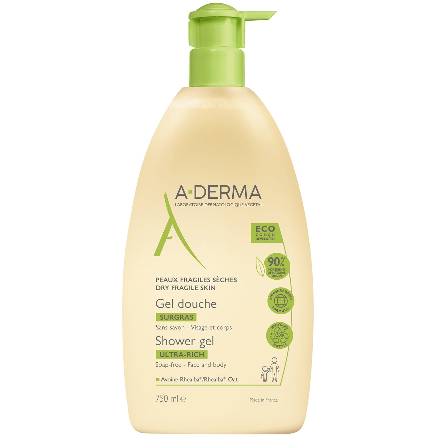 A-Derma A-Derma, Ultra Rich, Duschgel, Körper, Alle Hauttypen, 750 ml Regular
