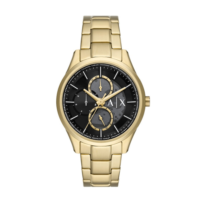A|X ARMANI EXCHANGE AX1875 Day - Date - 24H Armbanduhr 42 mm Gold ansicht-2