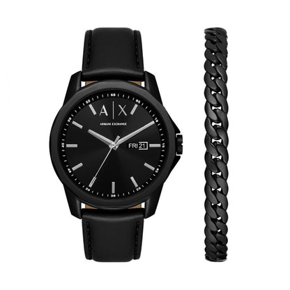 A|X ARMANI EXCHANGE AX7147SET Day & Date Armbanduhr 44 mm Schwarz ansicht-2