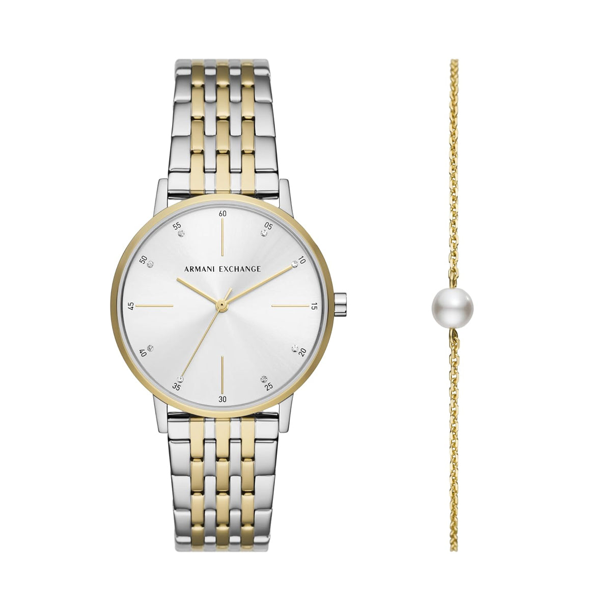 A|X ARMANI EXCHANGE AX7156SET Only Time Armbanduhr 36 mm Gold