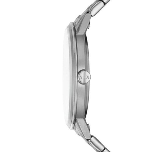 A|X ARMANI EXCHANGE CAYDE Herren Quarzuhr aus Edelstahl mit SS Bracelet 42 mm AX7138SET – Produktansicht