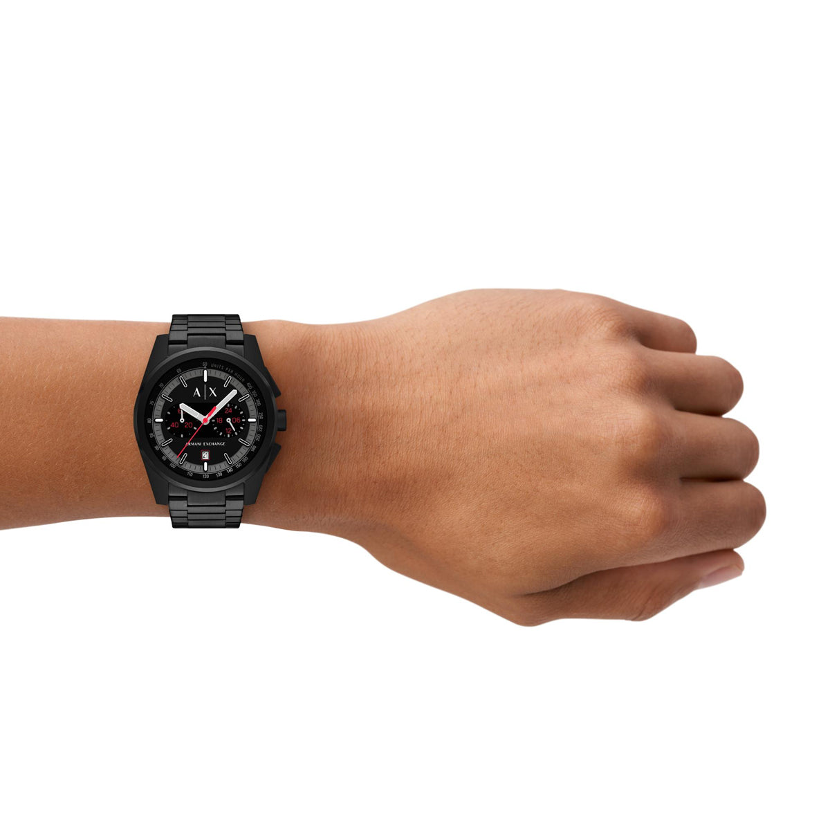 A|X ARMANI EXCHANGE PARKER AX2864 Chronograph Armbanduhr 42 mm Schwarz ansicht-3