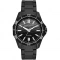 A|X ARMANI EXCHANGE SPENCER AX1952 Date Armbanduhr 44 mm Schwarz ansicht-3