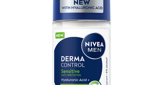NIVEA Derma Control Sensitive Deodorant Roll-On 50 ml für empfindliche Haut