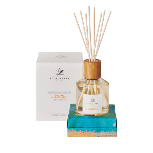 Acca Kappa Acca Kappa, Hyacinth, Schilfdiffusor, Hyazinthe und Geißblatt, Aroma-Rattanstäbchen-Diffusor, 250 ml Regular