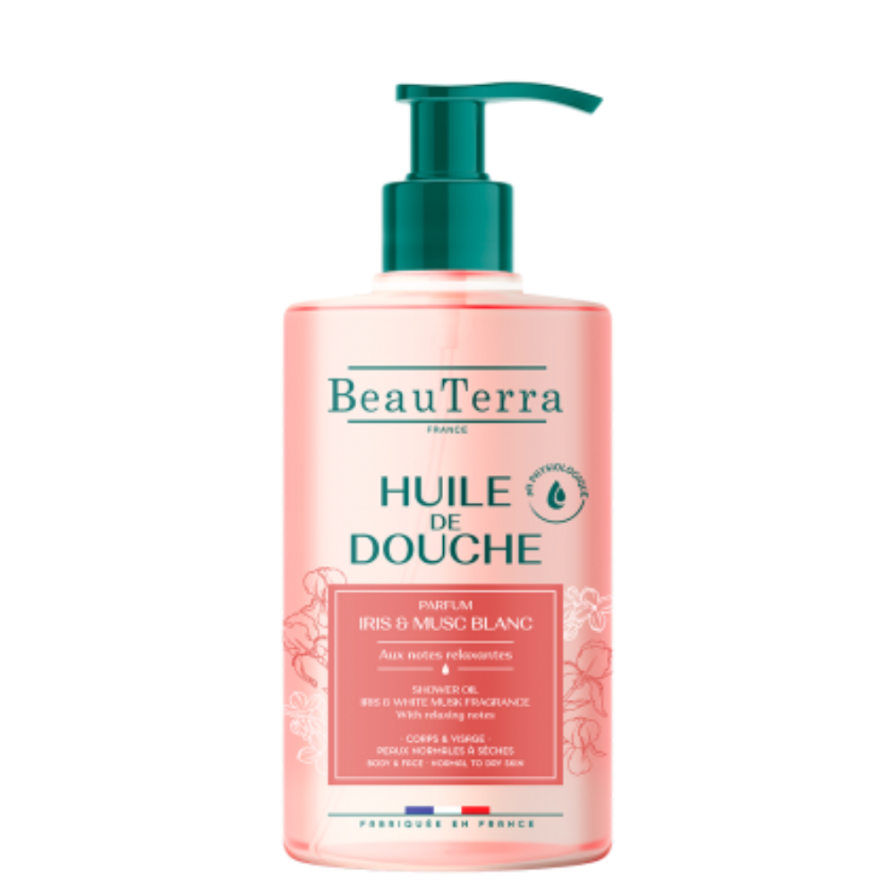 Beauterra Iris y Almizcle Blanco Aceite De Ducha 750ml