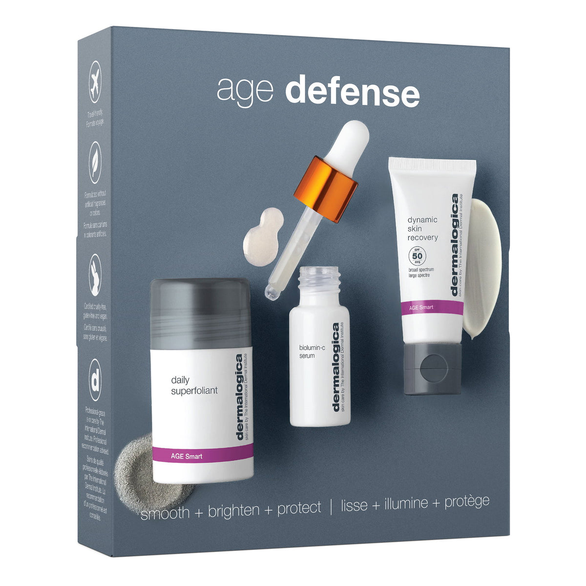 Dermalogica Hautpflegeset Age Defence Set Dermalogica: Daily Superfoliant, Anti-Pollution, Exfoliating Powder, 13 g + Biolumi