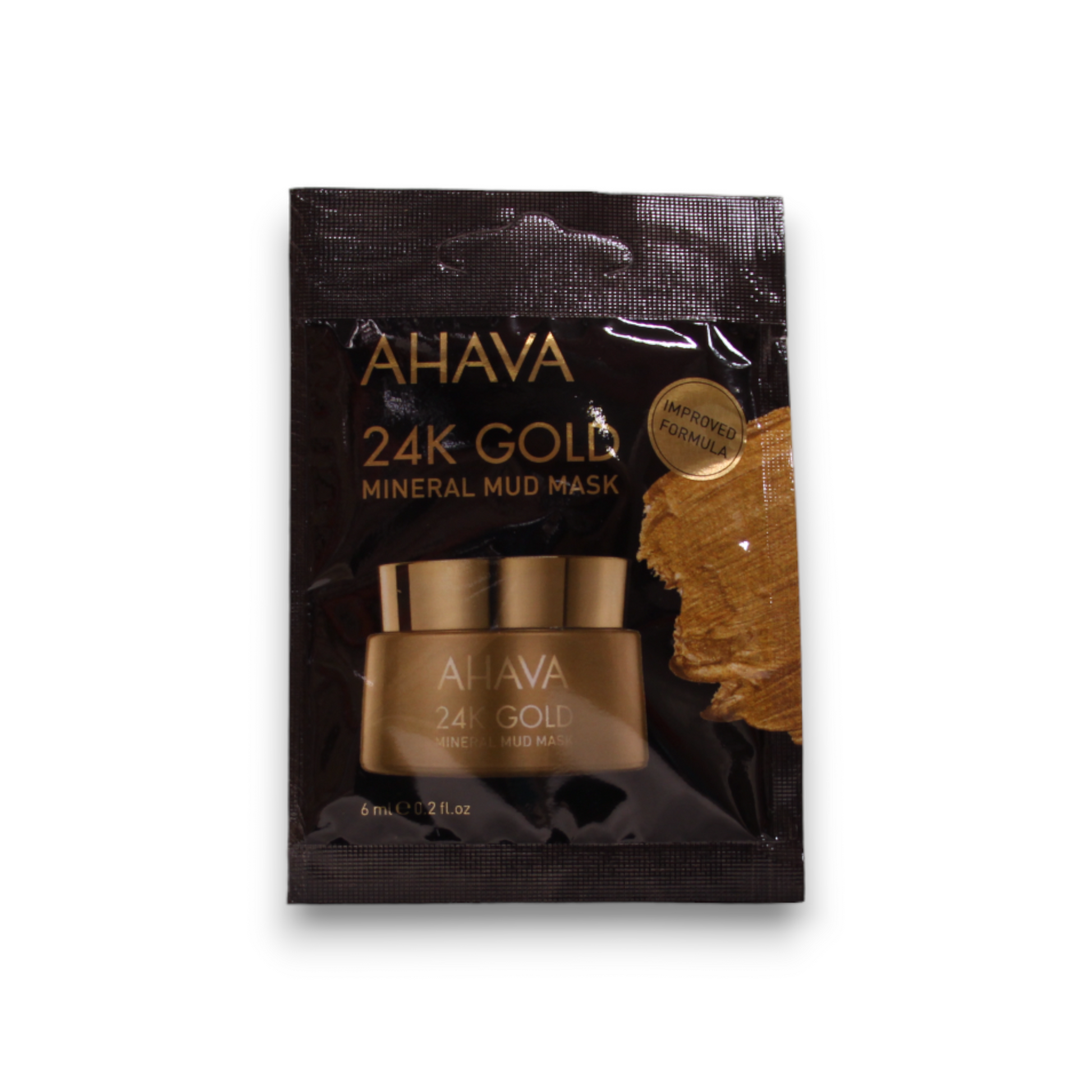 Ahava Ahava 24K Gold Mineral Schlamm-Maske 6 ml Single Use hydrierend für das Gesicht Haut / Hautbehandlungsmasken / Sch