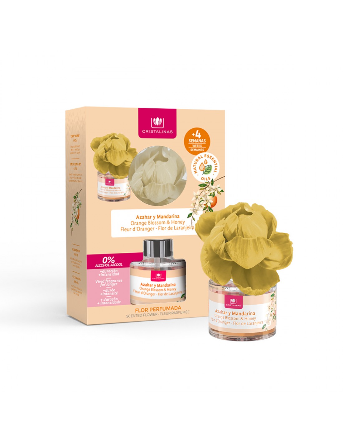 Cristalinas Flor Perfumada Ambientador 0 Azahar y Mandarina 40ml