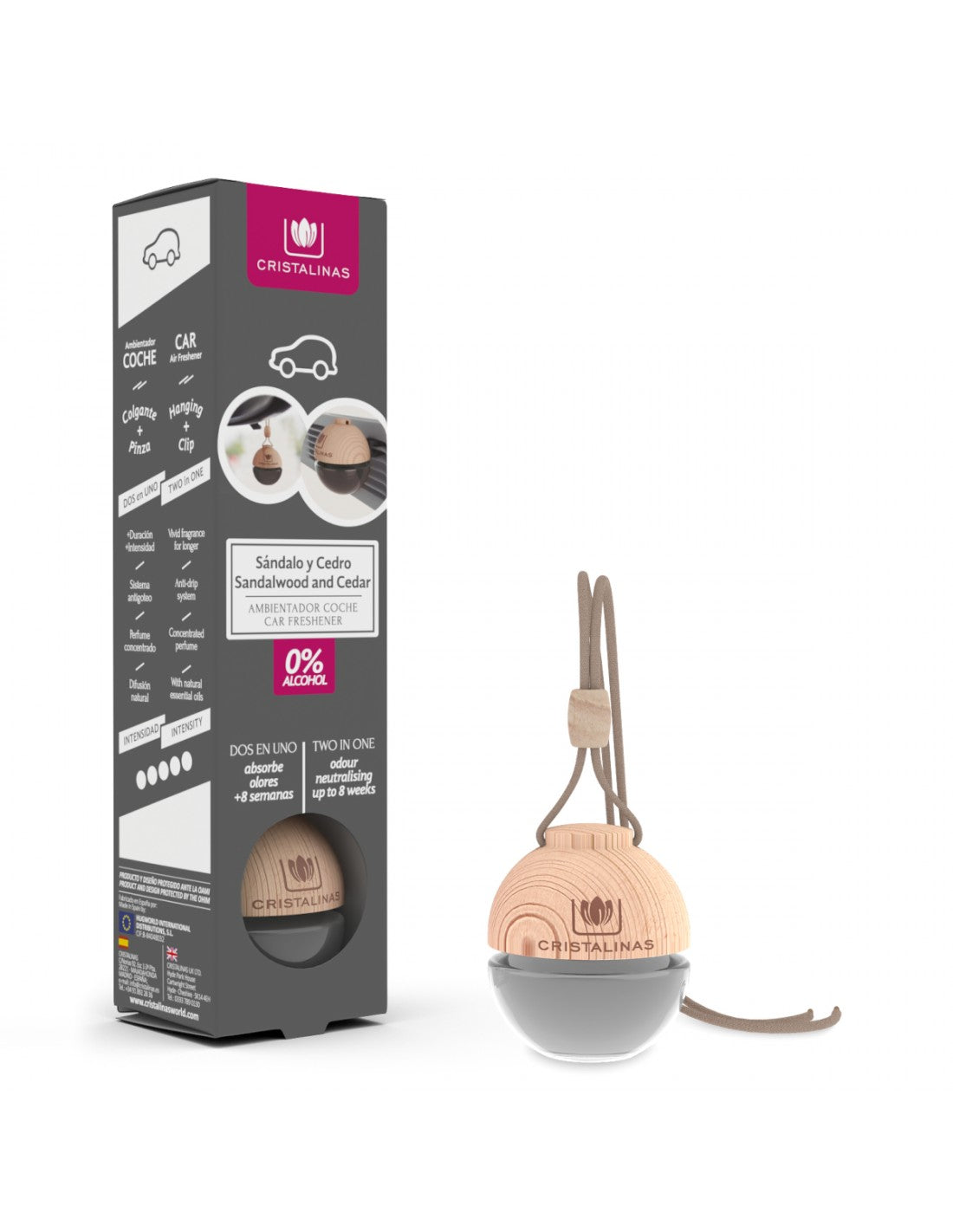 CRISTALINAS CRISTALINAS Auto Duft Sandalo-Cedro 6 g Ambientador für das Auto Kosmetik