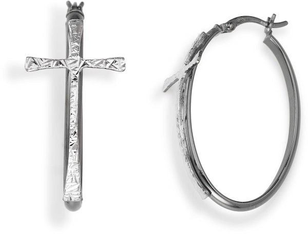 AMEN CERCHIO E CROCE BLACK OROVNB Schmuck Schwarz Silver 925°