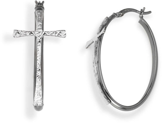 AMEN CERCHIO E CROCE BLACK OROVNB Schmuck Schwarz Silver 925°