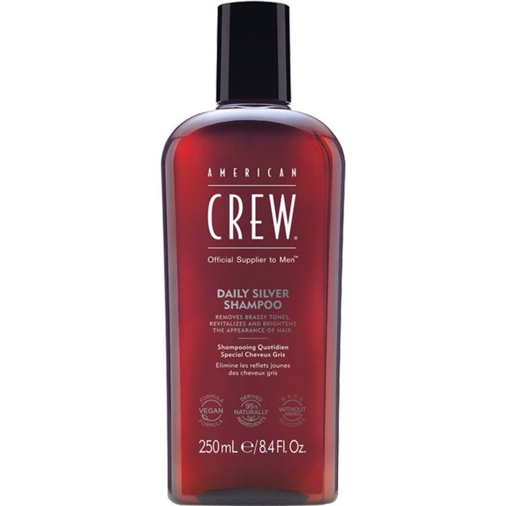 American Crew American Crew, Daily Silver, Parabenfrei, Haarshampoo, Für Farbschutz, 250 ml Regular