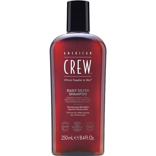 American Crew American Crew, Daily Silver, Parabenfrei, Haarshampoo, Für Farbschutz, 250 ml Regular