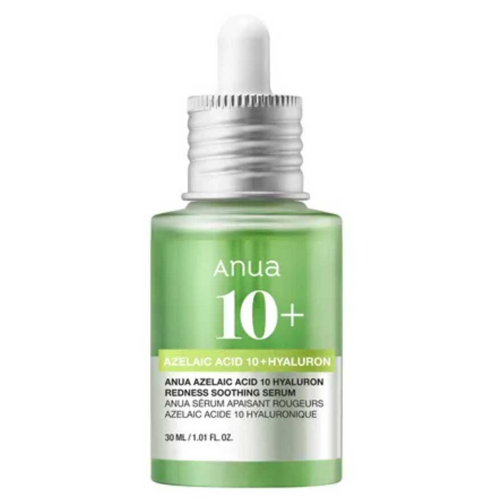 Anua Anua, Azelaic Acid 10, Azelainsäure 10 + Hyaluron, Beruhigend gegen Rötungen, Serum, Für das Gesicht, 30 ml Regular