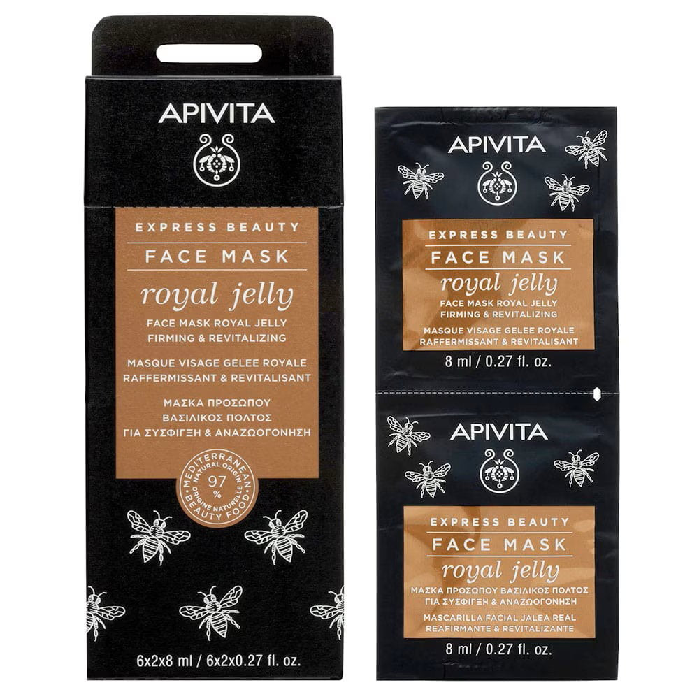 Apivita Setzen, Apivita, Express Royal Jelly, Festigung, Crememaske, Für das Gesicht, 2 stk, 8 ml Regular