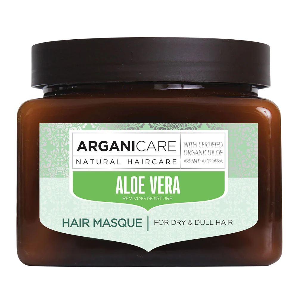 Arganicare Arganicare, Aloe Vera, Vegan und tierversuchsfrei, Haarbehandlungs-Crememaske, Hydrating & Repairing, Wöchentlich,