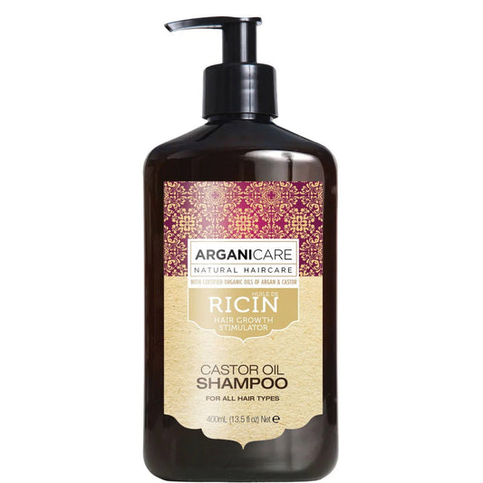 Arganicare Arganicare, Ricin, Haarshampoo, Zur Wachstumsstimulation, 400 ml Regular