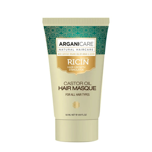 Arganicare Arganicare, Castor Oil, Haarbehandlungs-Crememaske, Zur Wachstumsstimulation, 50 ml Regular