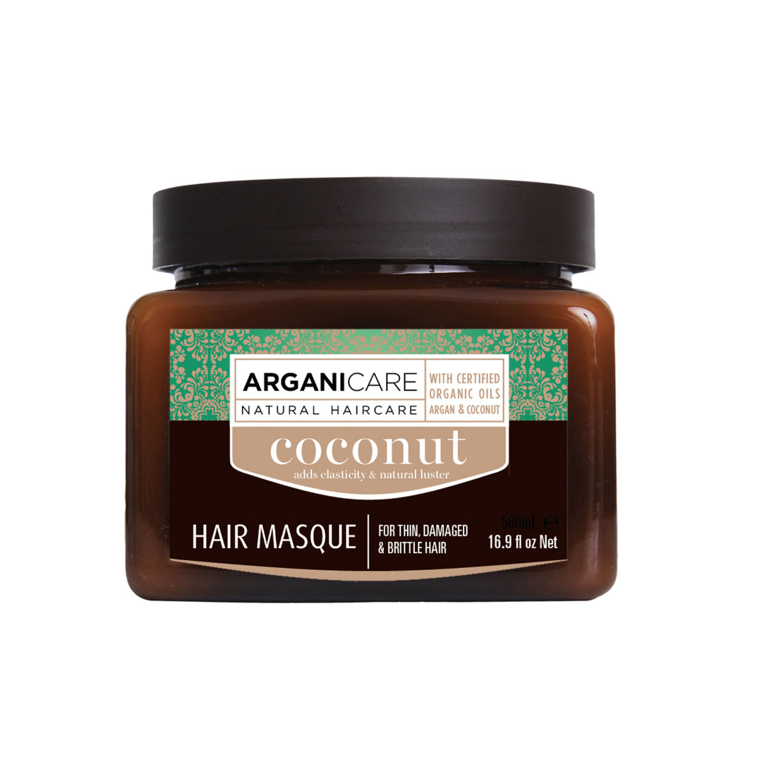 Arganicare Arganicare, Coconut, Haarbehandlungs-Crememaske, Hydrating & Nourishing, Wöchentlich, 500 ml Regular