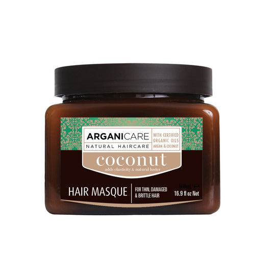 Arganicare Arganicare, Coconut, Haarbehandlungs-Crememaske, Hydrating & Nourishing, Wöchentlich, 500 ml Regular