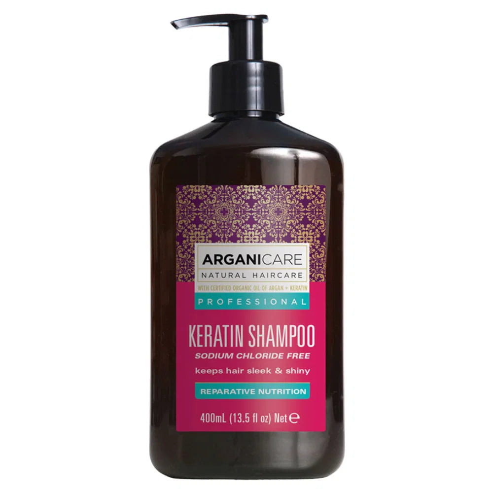 Arganicare Arganicare, Keratin, Haarshampoo, Repairing & Nourishing, 400 ml Regular