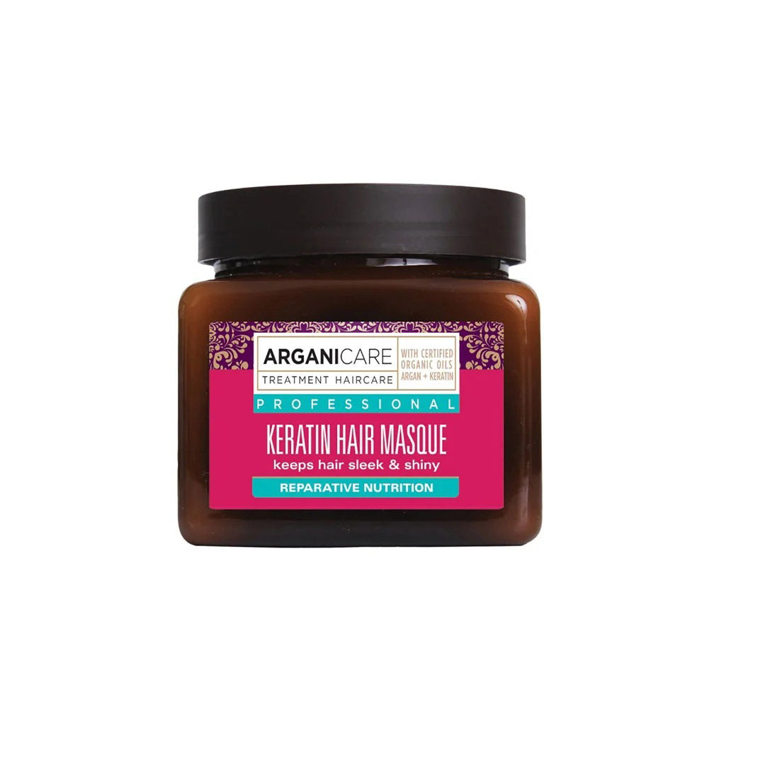 Arganicare Arganicare, Keratin, Haarbehandlungs-Crememaske, Nourishing & Repairing, 500 ml Regular