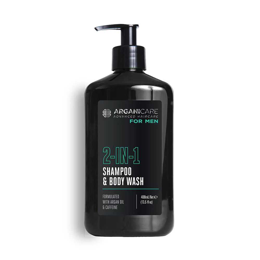 Arganicare Arganicare, Men, Cleansing, Hydrating & Revitalising, Frisch, Duschgel, Körper & Haar, 400 ml Regular