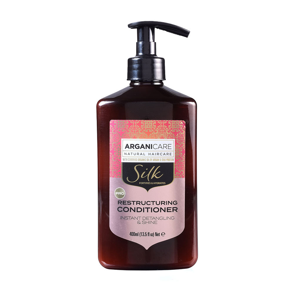 Arganicare Arganicare, Silk Protein, Haarspülung, Detangling & Nourishing, 400 ml Regular