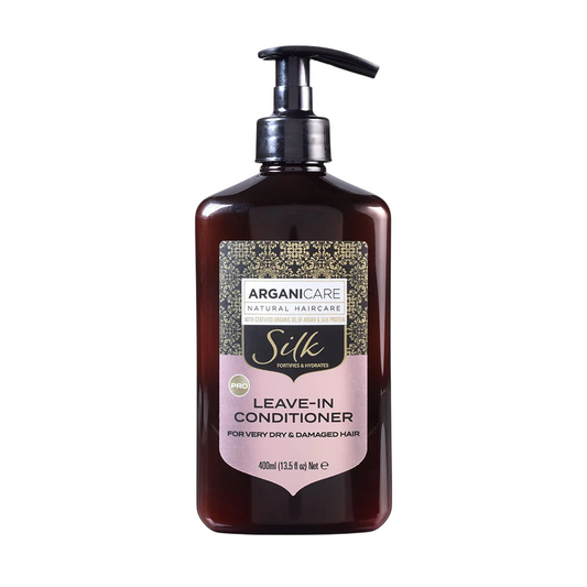 Arganicare Arganicare, Silk Protein, Bio, Leave-In Conditioner, Hydrating & Nourishing, 400 ml Regular