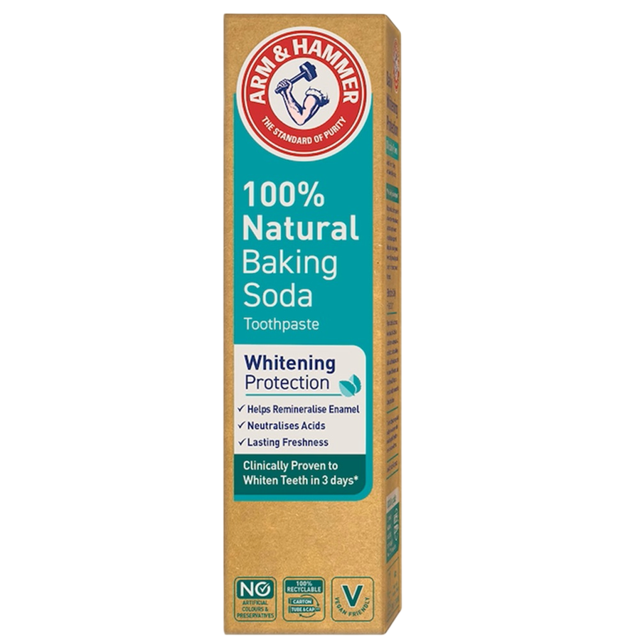 Arm & Hammer Arm & Hammer, Whitening Protection, 100% natürliche zutaten, Whitening & Freshening, Zahnpasta, 75 ml Regular