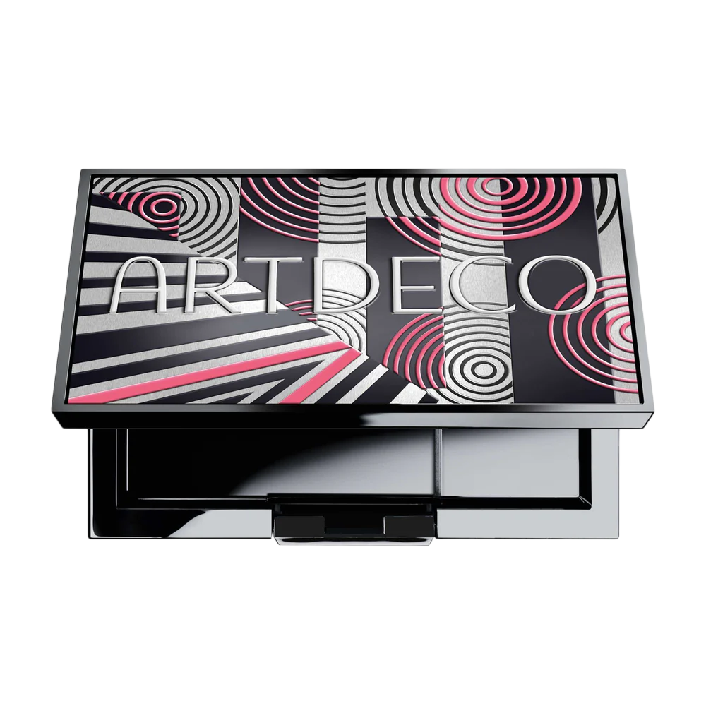 ArtDeco Leere Lidschattenpalette ArtDeco, 40 Years Beauty Box Anniversary, Empty Eyeshadow Case, Black, With 4 Slots Regular