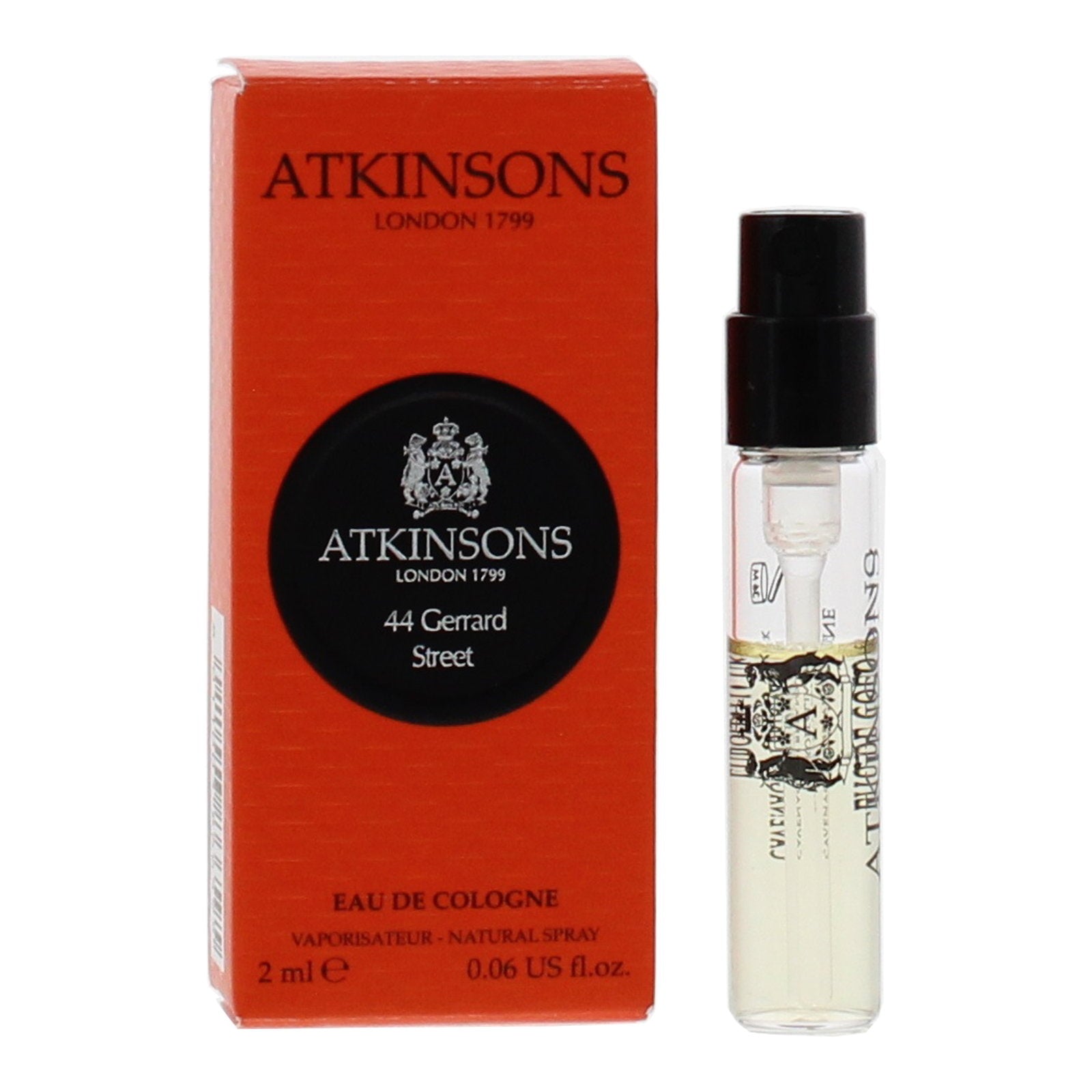 Atkinsons Atkinsons, 44 Gerrard Street, Eau de Cologne, Unisex, 2 ml Fläschchen Vial