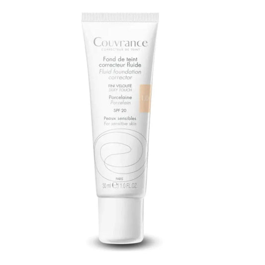 Avene Avene, Couvrance, Flüssige Grundierung, 1.0, Porzellan, SPF 20, 30 ml Regular