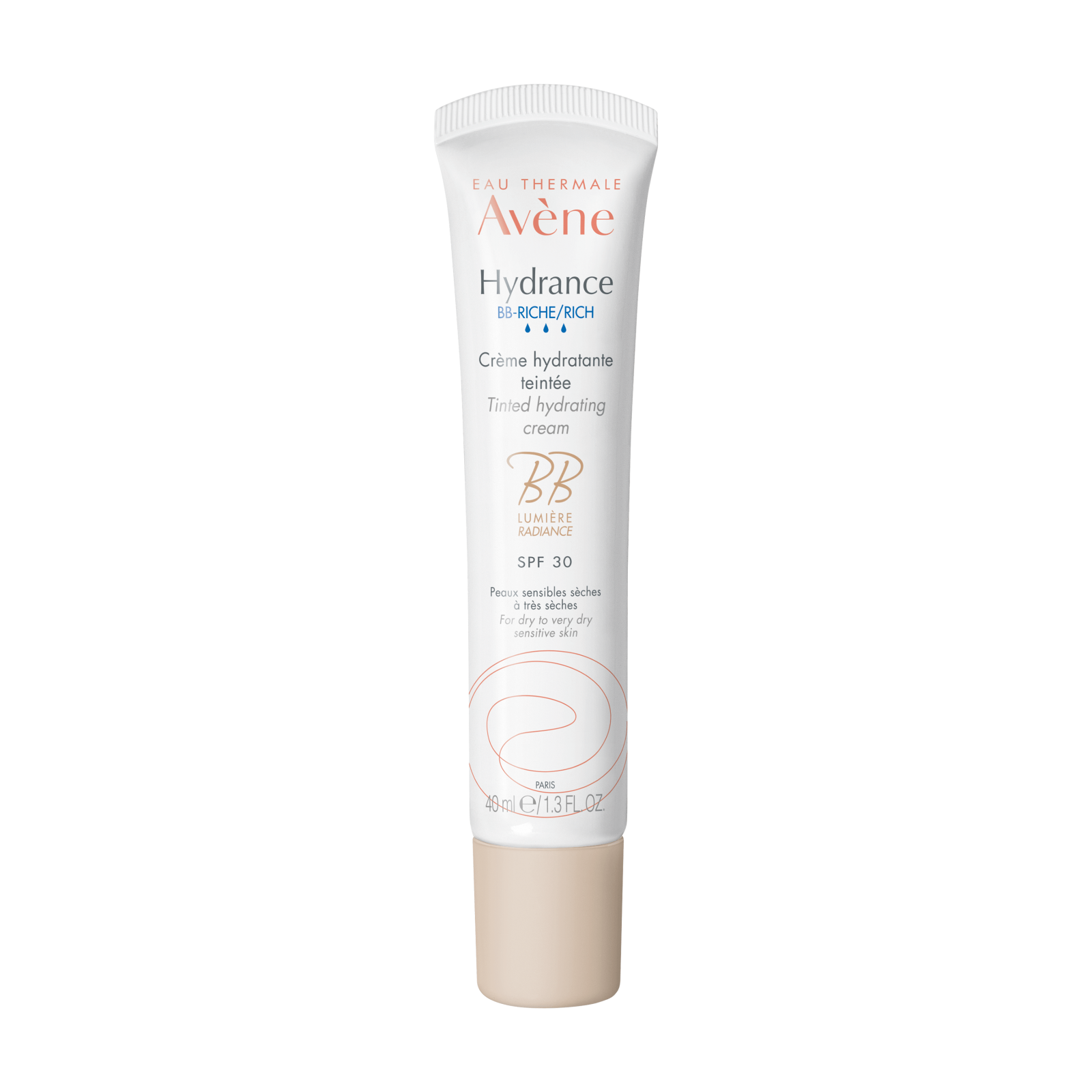 Avene Avene, Hydrance Rich, Hydratisierend, Getönte Feuchtigkeitscreme, Licht, SPF 30, 40 ml Regular