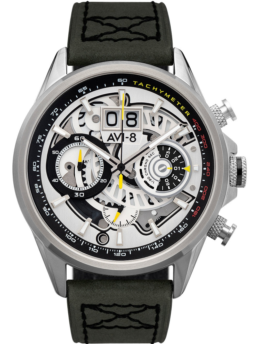 AVI-8 AV-4065-01 Chronograph Armbanduhr 46 mm ansicht-3