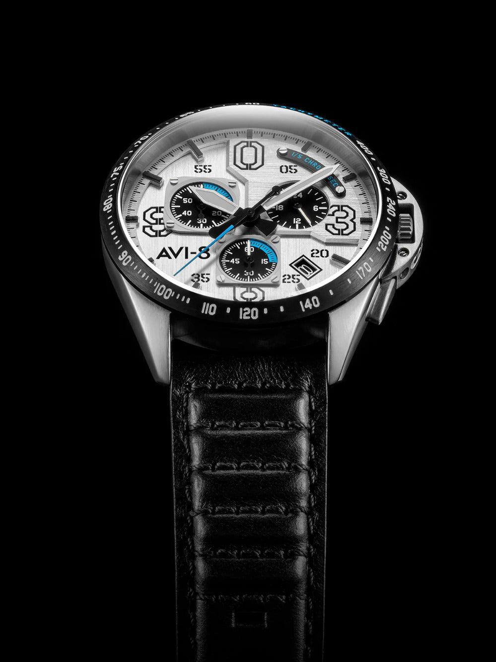 AVI-8 AV-4077-01 Analoguhr Armbanduhr 46 mm ansicht-2