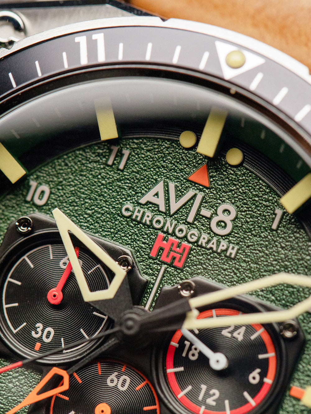 AVI-8 AV-4100-01 Analoguhr Armbanduhr 46 mm ansicht-2