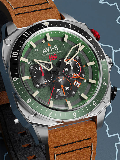 AVI-8 AV-4100-01 Analoguhr Armbanduhr 46 mm ansicht-3