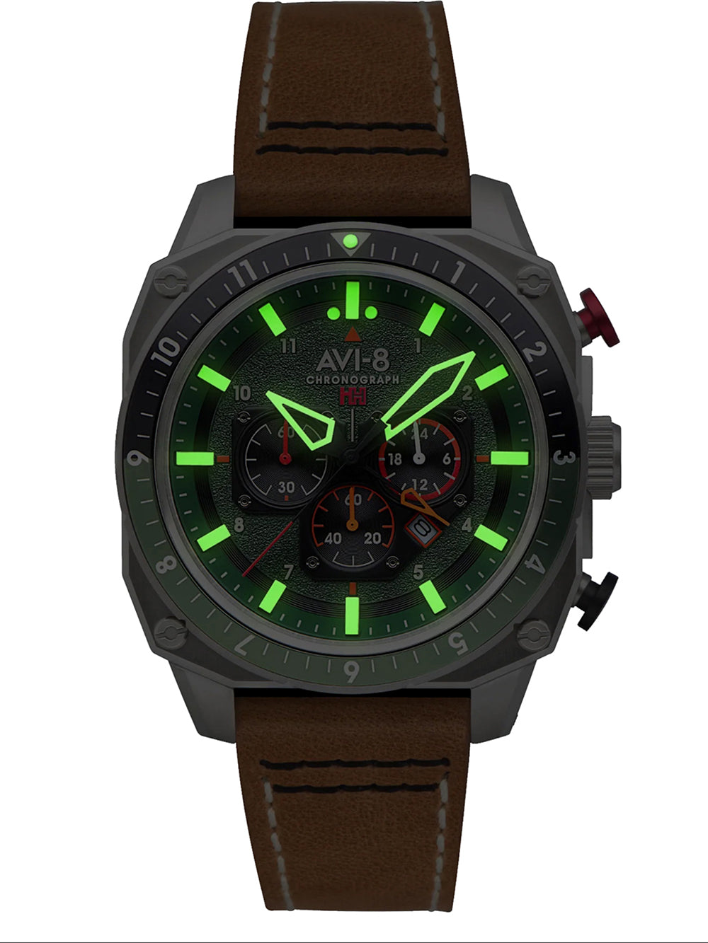 AVI-8 AV-4100-01 Analoguhr Armbanduhr 46 mm