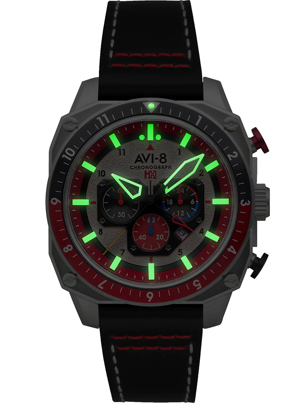 AVI-8 AV-4100-03 Analoguhr Armbanduhr 46 mm