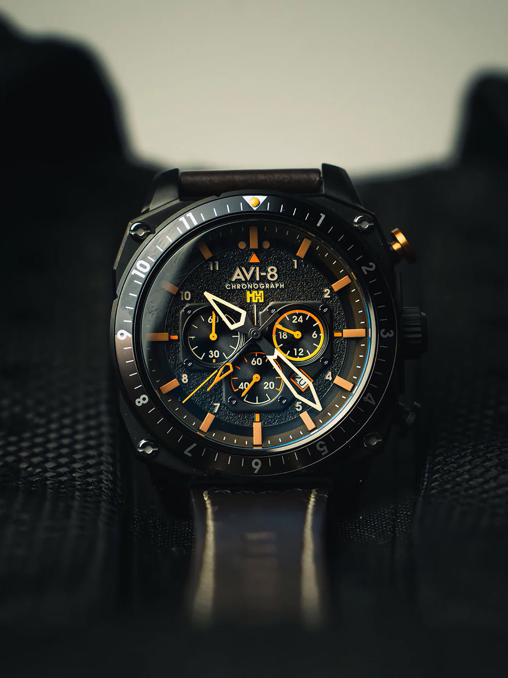 AVI-8 AV-4100-08 Analoguhr Armbanduhr 46 mm ansicht-2